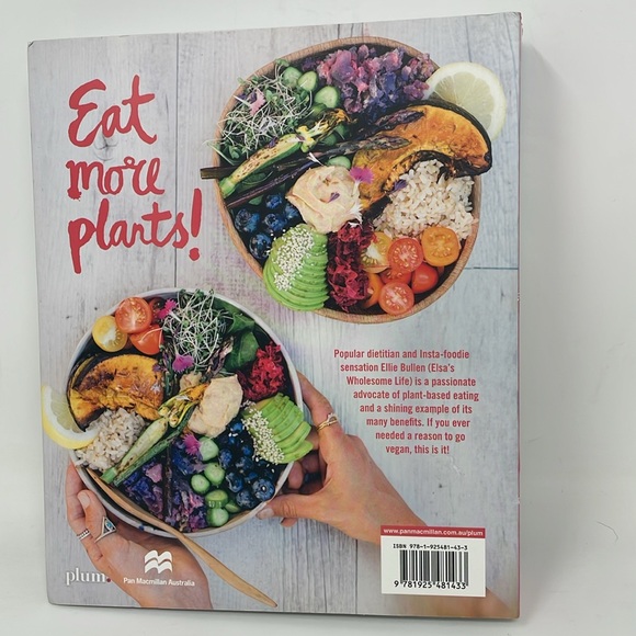 ELSA'S WHOLESOME LIFE by Ellie Bullen Papercover Book 100 Vegan Recipes - Picture 2 of 12
